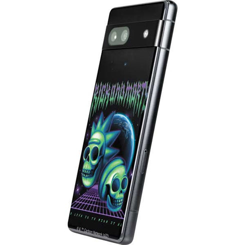 Adult Swim Rick and Morty Neon Skulls Google Pixel 7a Skin
